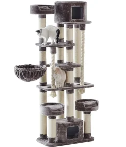 Nobby® Kratzbäume & Kratzmöbel - Nobby Kratzbaum Kyla, ca. B80/H209/T50 cm Dunkelbraun