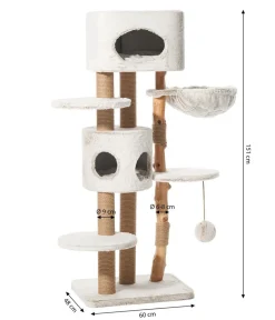 Nobby® Kratzbäume & Kratzmöbel - Nobby Kratzbaum Loya, ca. B48/H151/T60 cm