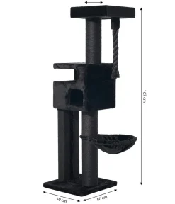 Nobby® Kratzbäume & Kratzmöbel - Nobby Kratzbaum Yoan, ca. B50/H167/T50 cm Schwarz