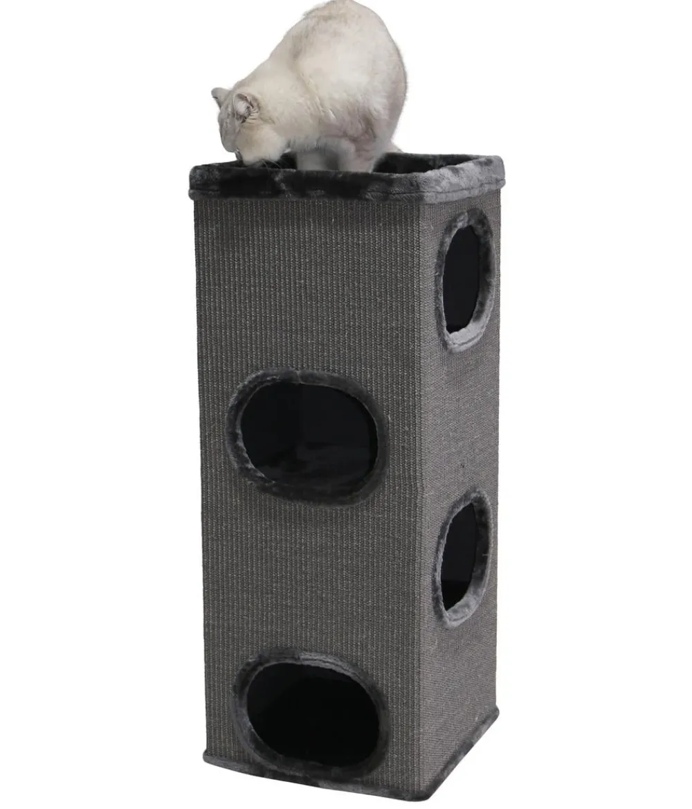 Nobby® Kratzbäume & Kratzmöbel - Nobby Kratztonne Adria III, , ca. B38/H98/T38 cm Dunkelgrau