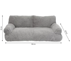 Nobby® Mehr Hundeschlafplätze - Nobby Plüschsofa Teddy, rechteckig, Hellgrau