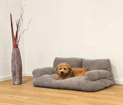 Nobby® Mehr Hundeschlafplätze - Nobby Plüschsofa Teddy, rechteckig, Hellgrau