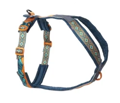 Non-stop dogwear Hundehalsbänder & Geschirre - Hundegeschirr Line Harness 5.0 Rachel Pohl Signature Edition, teal/oak