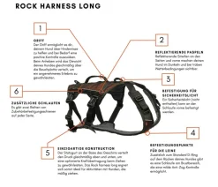 Non-stop dogwear Hundehalsbänder & Geschirre > Mehrzweck-Hundegeschirr Rock harness long, /