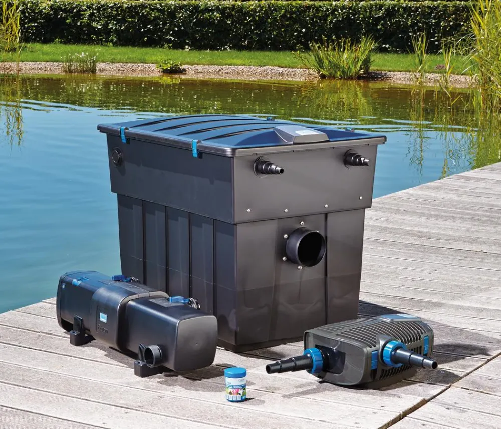 Oase Gartenteich·Teichpumpen & Teichtechnik|Teichpumpen & Teichtechnik - Teichfilter BioTec ScreenMatic² Set 90000 OC Schwarz