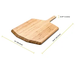 Ooni Pizzaöfen > Bambus Pizzaschieber/Servierbrett, ca. B30/H1/T50 cm