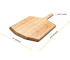 Ooni Pizzaöfen - Bambus Pizzaschieber/Servierbrett, ca. B36/H1/T58 cm Hellbraun