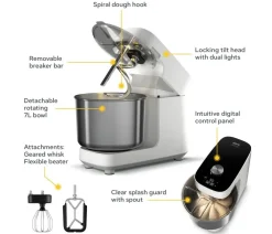Ooni Pizzaöfen > Halo Pro Spiral Mixer 220V/50Hz, , ca. B25/H34/T44 cm
