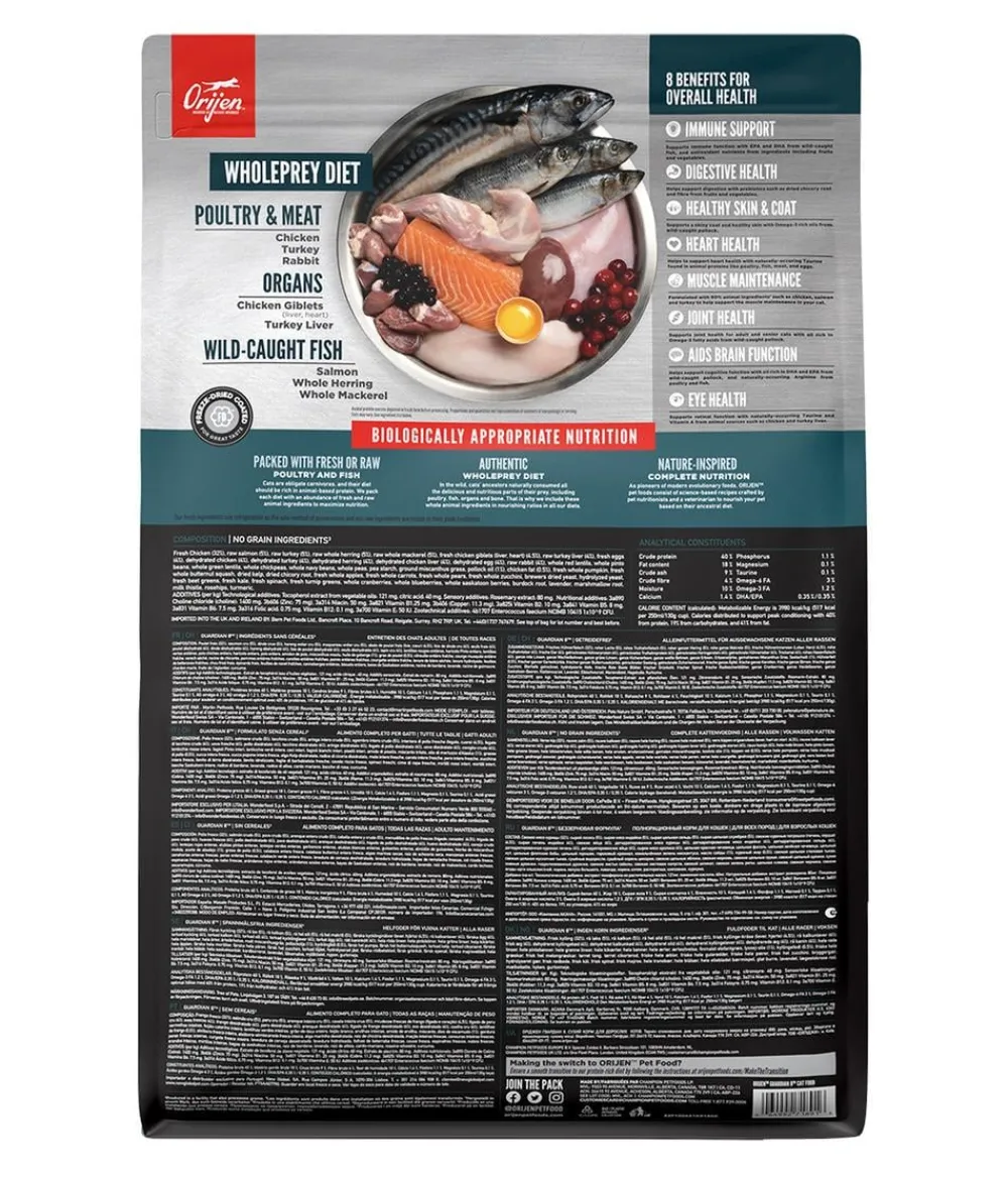 Orijen Trockenfutter Katze - ™ Trockenfutter für Katzen Guardian 8