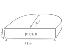 Outbag Sitzkissen|Dekokissen > Outdoor-Sitzkissen Moon Plus, ca. B45/H8/T45 cm