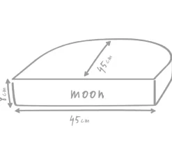 Outbag Sitzkissen|Dekokissen > Outdoor-Sitzkissen Moon Plus, ca. B45/H8/T45 cm