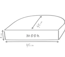 Outbag Outdoor-Sitzkissen Moon Plus, ca. B45/H8/T45 cm Hellbraun Outlet