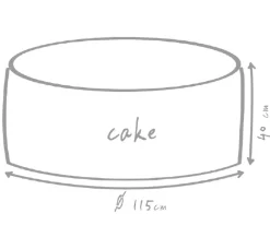 Outbag Outdoor-Sitzsack Cake Plus, ca. Ø115/40 cm Hellgrün Hot