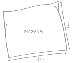 Outbag Outdoor-Sitzsack Meadow Plus, ca. B160/T130 cm Schwarz New