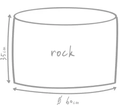 Outbag Sitzsäcke > Outdoor-Sitzsack Rock Plus, ca. Ø60/H35 cm