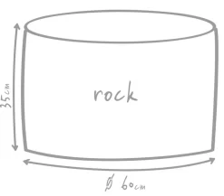 Outbag Sitzsäcke > Outdoor-Sitzsack Rock Plus, ca. Ø60/H35 cm