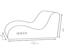 Outbag Sitzsäcke > Outdoor-Sitzsack Wave Plus, ca. B70/H65/T125 cm