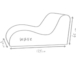 Outbag Sitzsäcke - Outdoor-Sitzsack Wave Plus, ca. B70/H65/T125 cm Orange