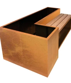 palatino Cortenstahl-Hochbeet URbank mit Sitzbank, ca. B200/H70/T100 cm Clearance