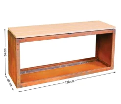 palatino Cortenstahl-Kaminholzlager Woodpecker PRO Braun Online