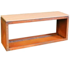 palatino Kaminholzregale - Cortenstahl-Kaminholzlager Woodpecker PRO Braun