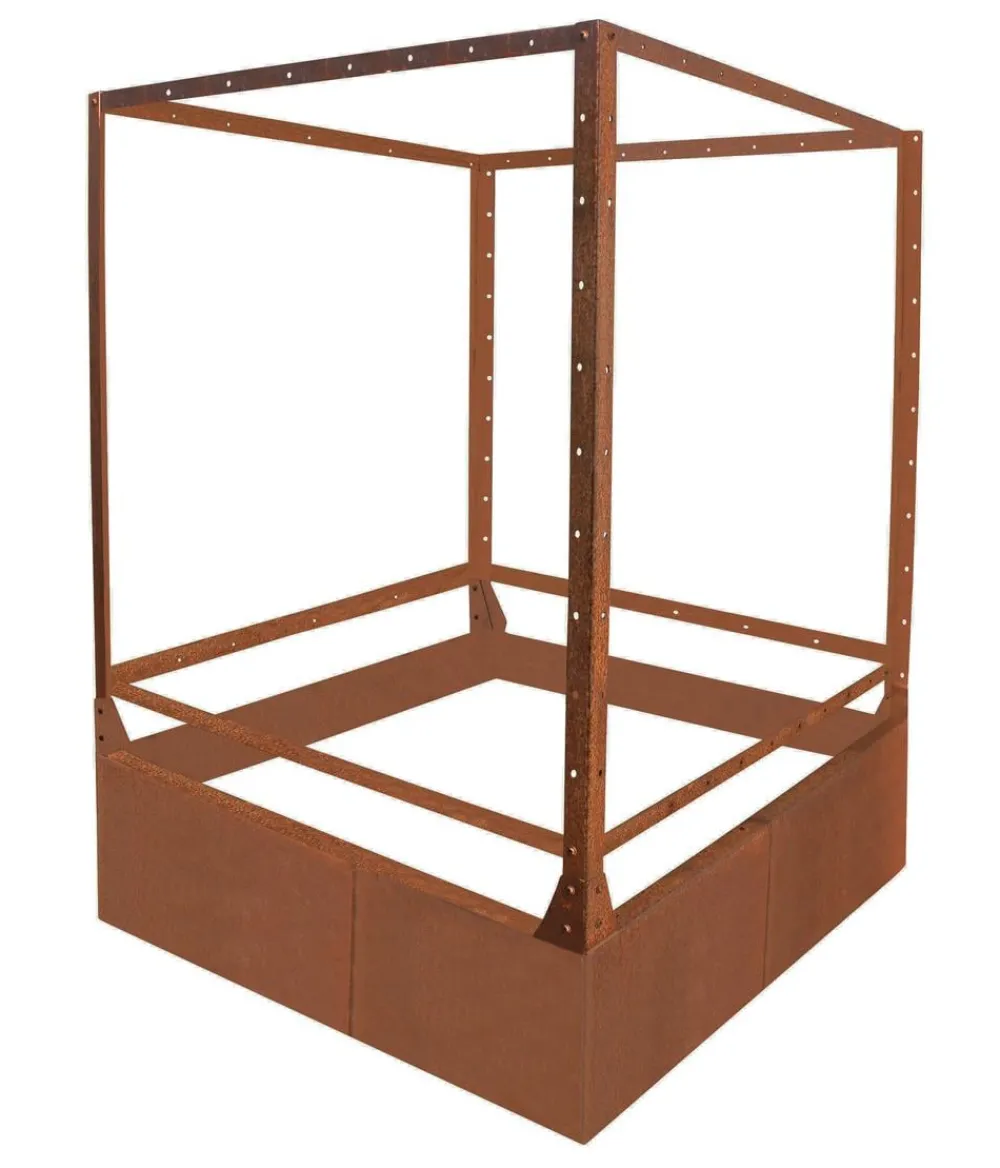 palatino Hochbeete & Frühbeete - Cortenstahl-Tomatenhaus, , ca. B100/H183/T100 cm Braun