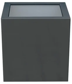 palatino Metall-Pflanzgefäß Nora, quadratisch, Anthrazit Clearance