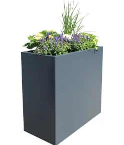 palatino Stahlblech-Pflanzgefäß Lotte XXL, rechteckig, , ca. B100/H100/T50 cm Anthrazit