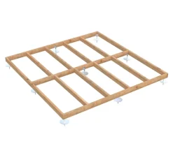 Palmako Fundamentrahmen 3x3 m, inkl. LogFoot-Träger Braun Online