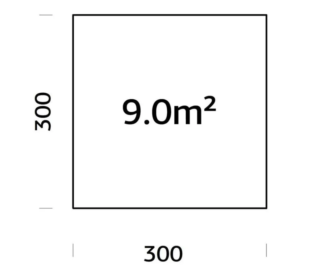 Palmako Fundamentrahmen 3x3 m, inkl. LogFoot-Träger Braun Online
