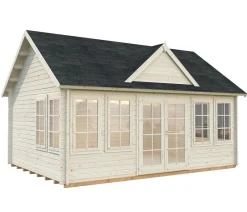 Palmako Gartenhaus Claudia, ca. B574/H363/T424 cm Beige Outlet