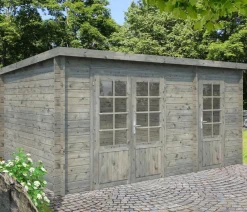 Palmako Gartenhaus Ella, ca. B477/H214/T340 cm Grau Best