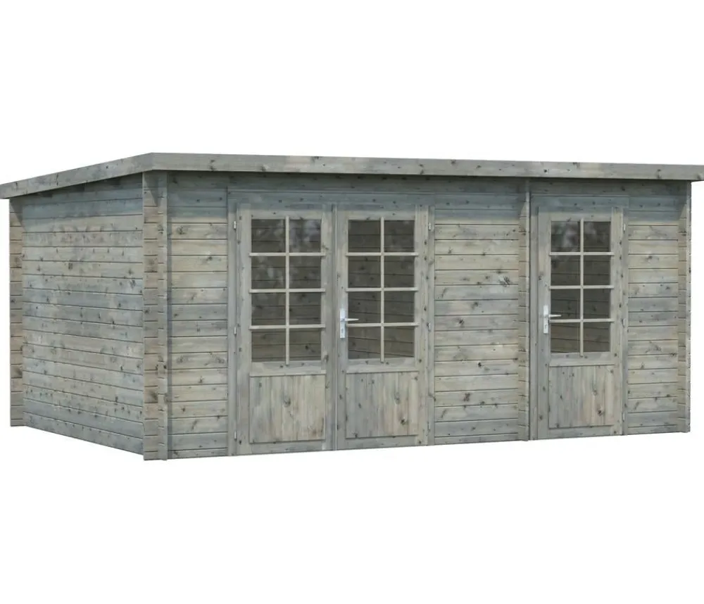 Palmako Gartenhaus Ella, ca. B477/H214/T340 cm Grau Best