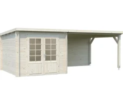 Palmako Gartenhaus Ella, inkl. Seitendach Natur Outlet