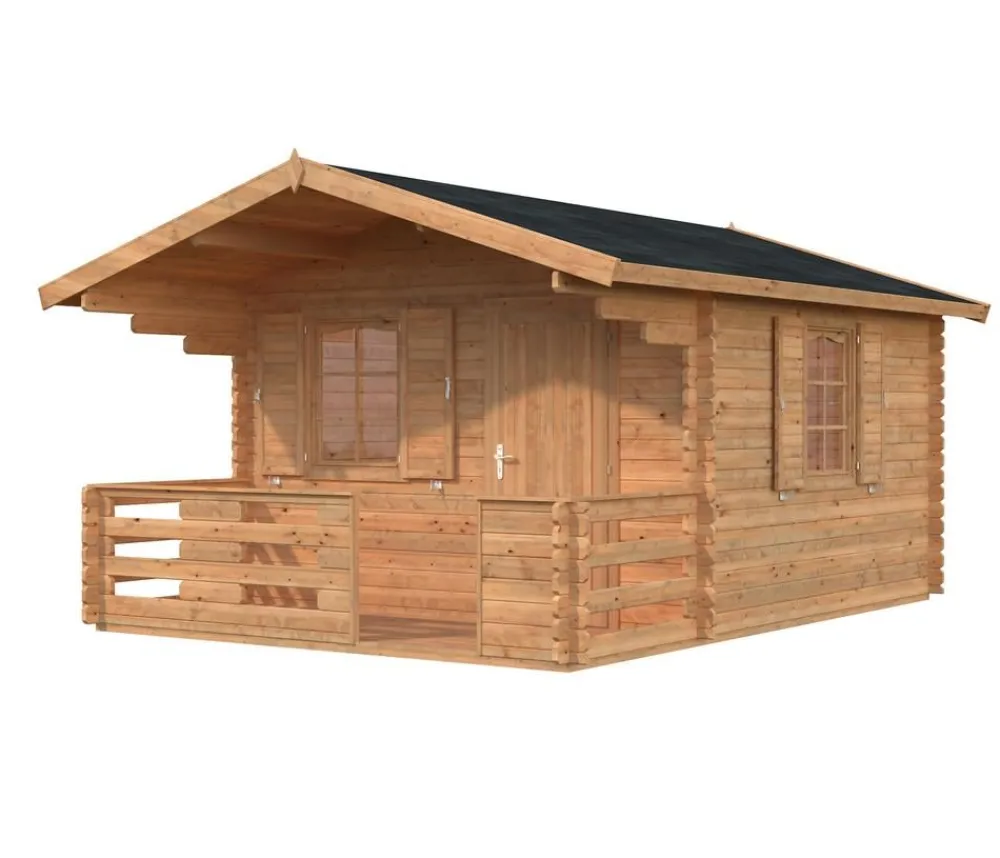 Palmako Gartenhaus Emma, ca. B394/H257/T490 cm Braun Best
