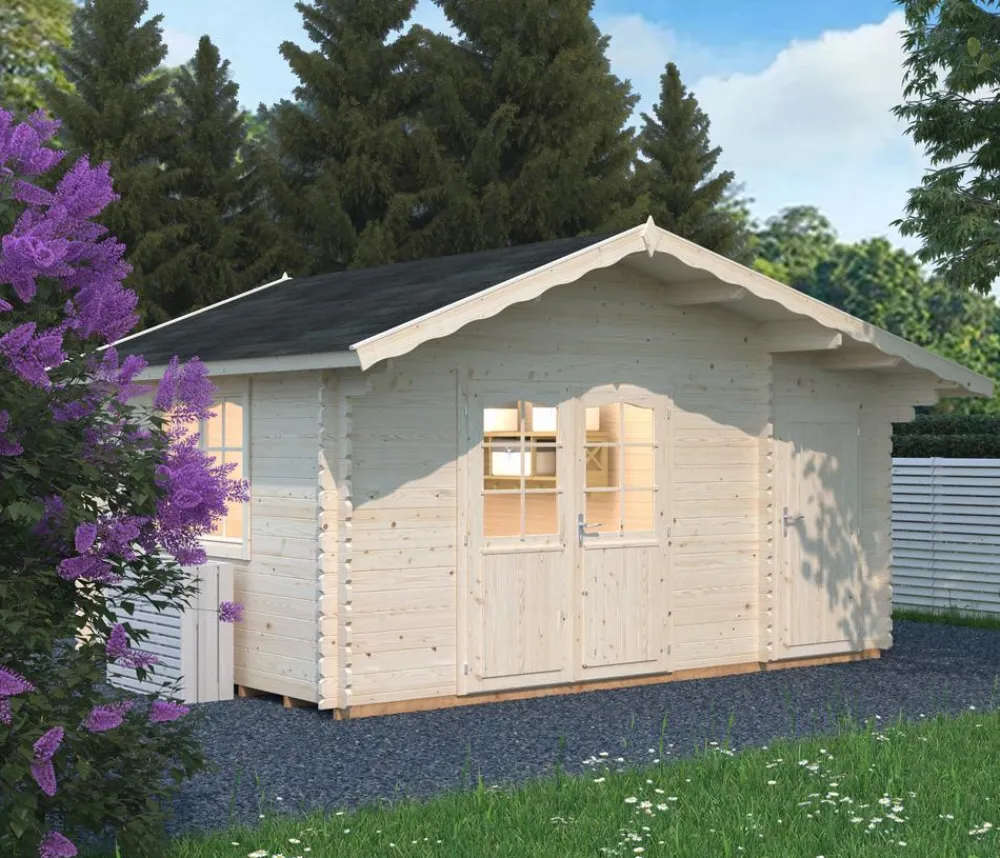 Palmako Gartenhaus Emma, ca. B513/H268/T410 cm Beige Online