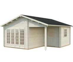 Palmako Gartenhaus Irene, ca. B564/H321/T598 cm Beige New