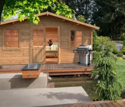 Palmako Gartenhaus Klara, ca. B518/H245/T424 cm Braun Online