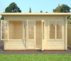 Palmako Gartenhaus Lisa, ca. B440/H234/T366 cm Beige New