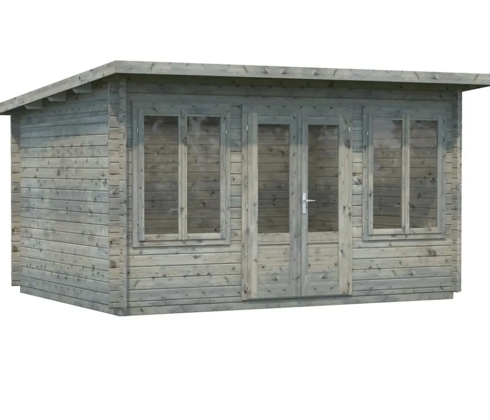 Palmako Gartenhaus Lisa, ca. B440/H234/T366 cm Grau Hot