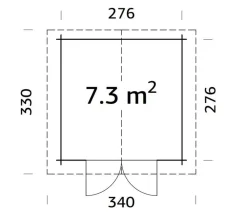 Palmako Gartenhäuser & Gerätehäuser > Gartenhaus Lotta