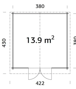 Palmako Gartenhäuser & Gerätehäuser > Gartenhaus Lotta