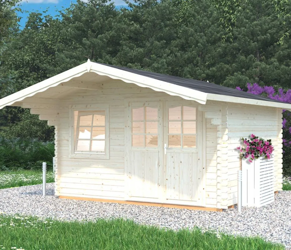 Palmako Gartenhaus Sally, ca. B426/H256/T530 cm Beige Outlet