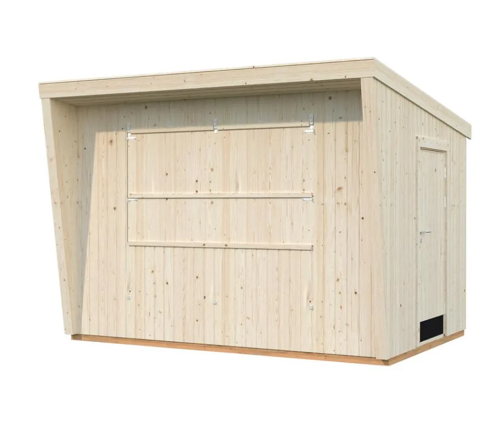 Palmako Gartenhäuser & Gerätehäuser - Marktstand Kira, ca. B355/H264/T290 cm Natur