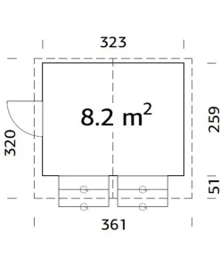 Palmako Marktstand Stella Grau