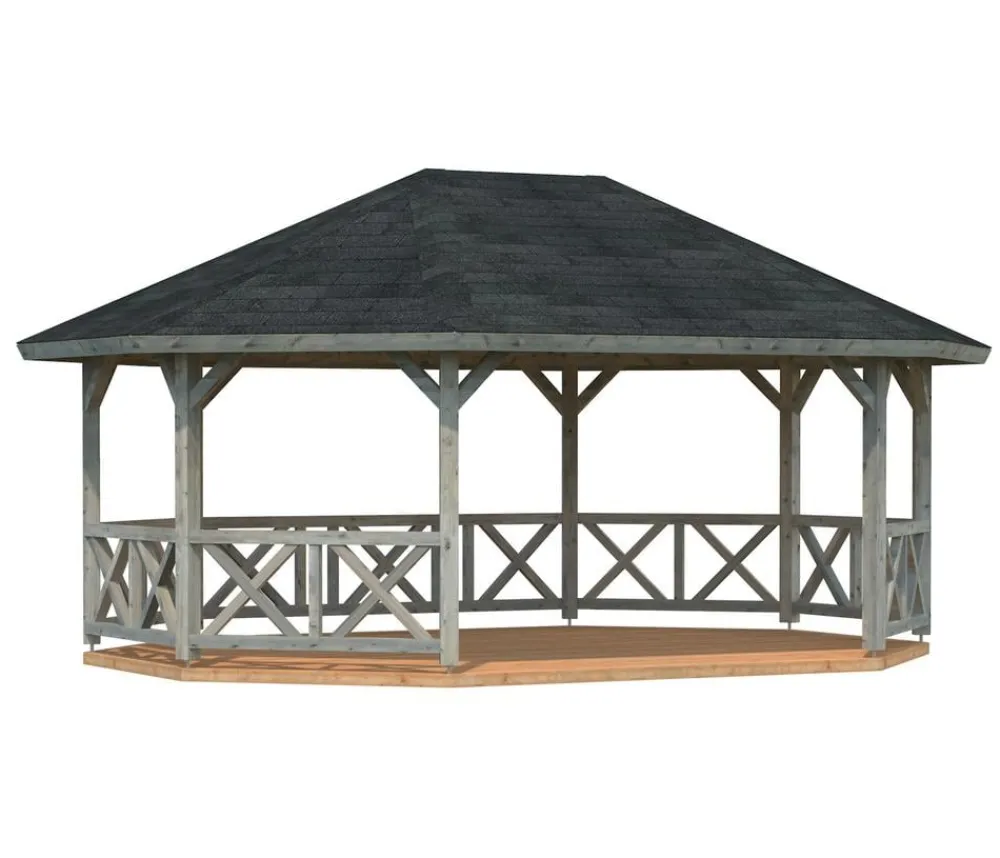 Palmako Pavillons - Pavillon Betty ca. B701/H362/T551 cm Grau