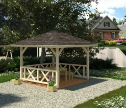 Palmako Pavillons > Pavillon Betty, ca. B386/H323/T386 cm