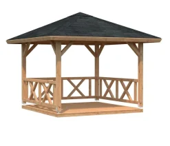 Palmako Pavillons - Pavillon Betty, ca. B386/H323/T386 cm Braun