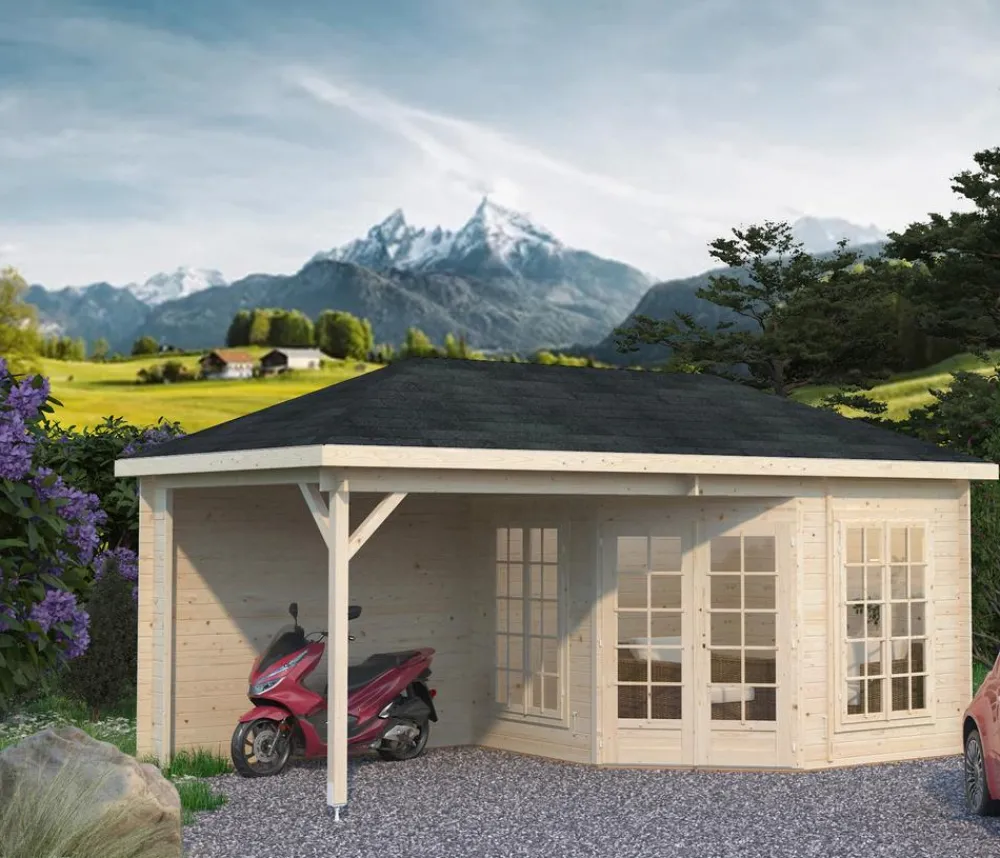 Palmako Pavillon Melanie, ca. B599/H307/T322 cm Natur Best