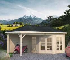 Palmako Pavillon Melanie, ca. B599/H307/T322 cm Beige New